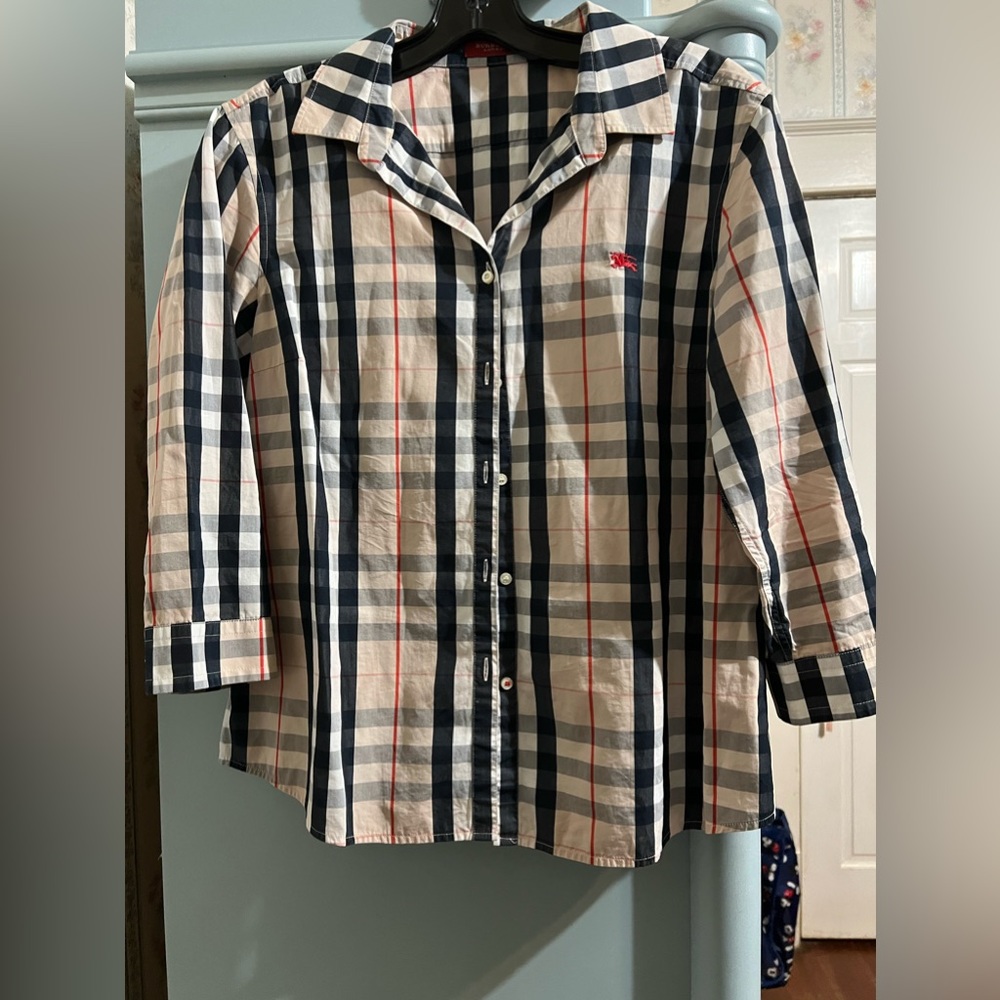 Burberry plaid shirt